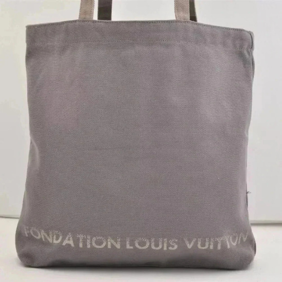 Louis Vuitton Handbags - Louis Vuitton Fondation Exclusive Shoulder Tote Bag Canvas Gray